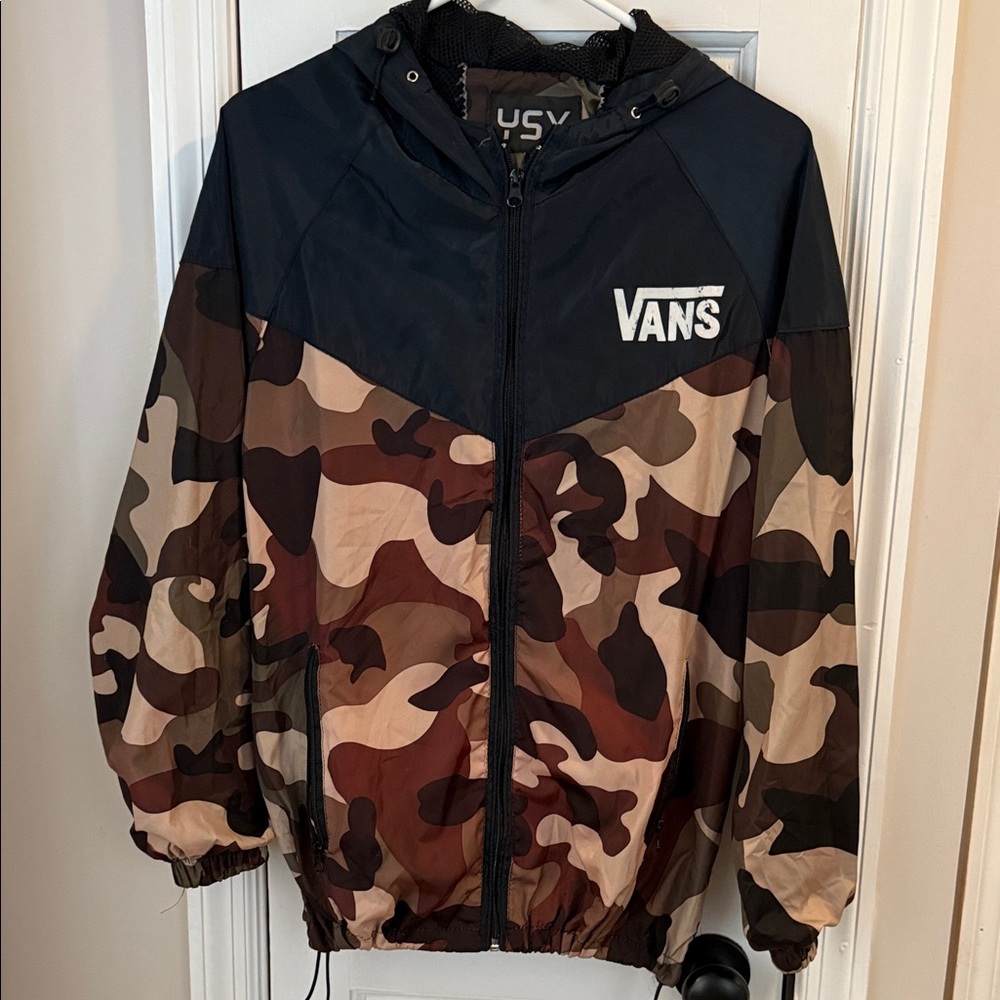 Vans Black and Brown Camo Jacket